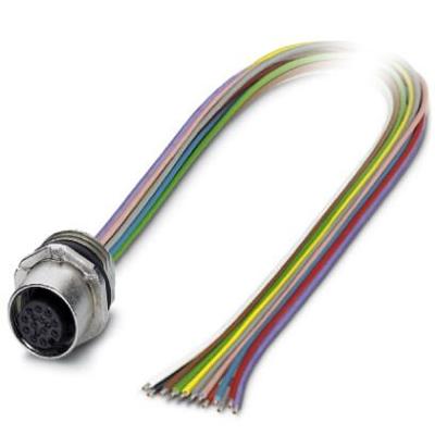 Phoenix Contact 1556252 Sensor/actuator inbouwconnector M12 Aantal polen (sensoren): 12 Bus, inbouw 0.50 m 1 stuk(s)