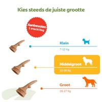 Whimzees Antler Stazak - Hondensnacks - 12 stuks Medium - thumbnail