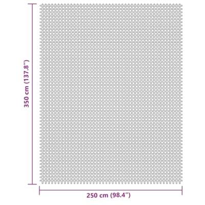 VidaXL Tenttapijt 3,5x2,5 m crèmekleurig