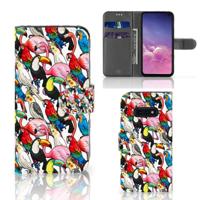 Samsung Galaxy S10e | Telefoonhoesje | Met pasjeshouder | Birds - thumbnail