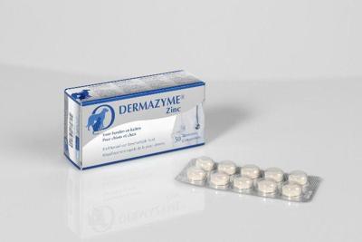 Dermazyme Zink Hond en Kat 50 Kauwtabletten