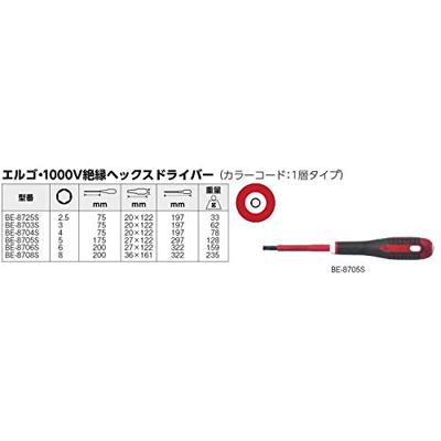 Bahco schroevendraaieraaier ergo 6k.vde 6mm | BE-8706S