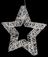LIVARNO home Kerstdecoratie met licht (Ster) - thumbnail