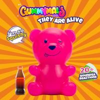 Jiggly Pets Gummymals gummy bear 12 cm + licht en geluid roze - thumbnail