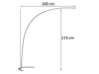 Trio Design booglampShanghai zwart - 427511802