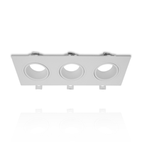 Inbouwarmatuur voor 3 spots | TRIPLE | Geschikt voor Ø50mm GU10/MR16 | ThatsLed | Spotjes in plafond | Inbouwspots | Spotjes woonkamer | Led spots | | - thumbnail