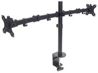 Manhattan 461528 Monitor-tafelbeugel Aantal monteerbare displays: 2 Display(s) 33,0 cm (13) - 81,3 cm (32) Zwart In hoogte verstelbaar, Kantelbaar, Zwenkbaar - thumbnail