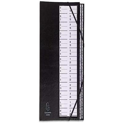Exacompta sorteermap Ordonator met harde kaft, bedrukte alfabetische ruiters, 26 vakken, zwart Exacompta sorteermap Ordonator met harde kaft, bedrukte alfabetische ruiters, 26 vakken, zwart