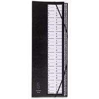 Exacompta sorteermap Ordonator met harde kaft, bedrukte alfabetische ruiters, 26 vakken, zwart - thumbnail