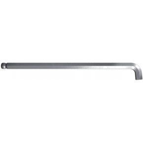 Wiha 369T030 Stiftsleutel zeskantkogelkop met kort been, mat verchroomd 3.0 mm x 128 mm - 35485