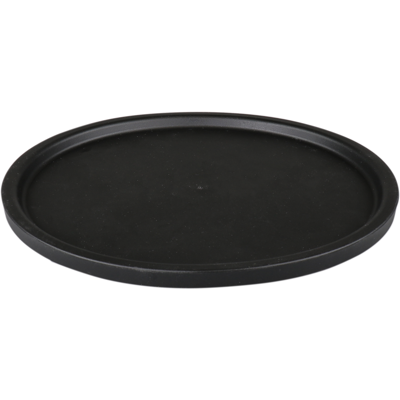 Ornamin Deksel | TPE | rond | reusable | onbreekbaar | Ø200mm | zwart | 10 stuks