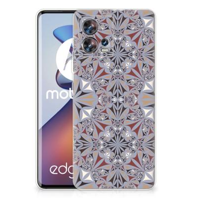 Motorola Edge 30 Fusion | TPU | Siliconen hoesje | Flower Tiles