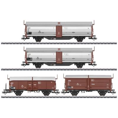 Märklin 47301 H0 set van 4 schuifdakwagens Tbes van de DB