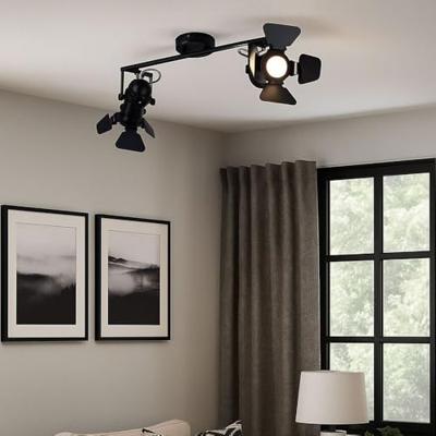 Globo Zwarte plafondlampEgon - 54650-2B