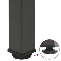 Bartafelpoten 4 st 90-92 cm staal antraciet - thumbnail