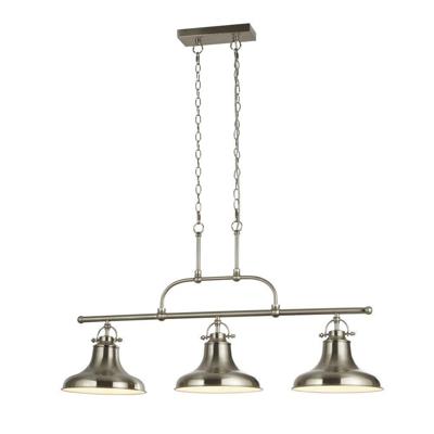 Searchlight Eetkamer hanglampDallas mat zilver - 3193-3SS