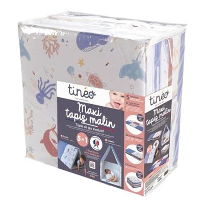 TINEO Maxi Vloerkleed Malin Treasures of the ocean 5 in 1 - Schaalbaar - Afneembare hoes - 180x200 cm -