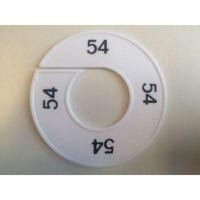 Maatring 9cm wit/zwart 54 - thumbnail