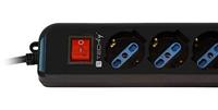 Techly IUPS-PCP-6V power uitbreiding 1,5 m 6 AC-uitgang(en) Zwart - thumbnail
