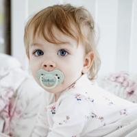 Difrax LOVI Dynamic Pacifier 6-18 Months Botanic Blue Green - Fopspeen - thumbnail