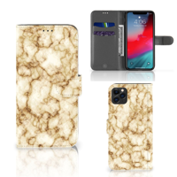 Apple iPhone 11 Pro Max | Bookcase | Marmer Goud - thumbnail