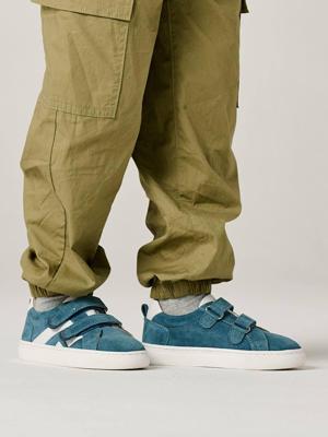 Leren sneakers met klittenband voor jongens kleutercollectie jeansblauw Leren sneakers met klittenband voor jongens kleutercollectie jeansblauw