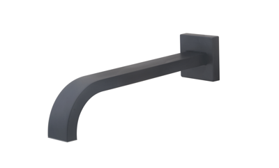 Inbouwuitloop Wiesbaden Vierkant 26,05 cm Mat Zwart