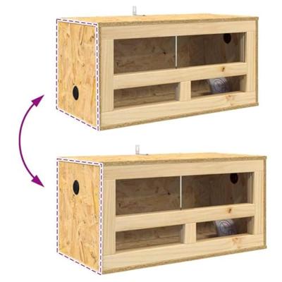 VidaXL Terrarium bruin 60 x 30 x 80 cm osb