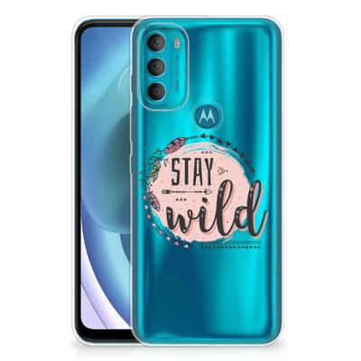Motorola Moto G71 5G Telefoonhoesje met Naam Boho Stay Wild Motorola Moto G71 5G Telefoonhoesje met Naam Boho Stay Wild