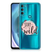 Motorola Moto G71 5G Telefoonhoesje met Naam Boho Stay Wild - thumbnail