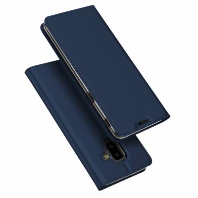 Dux Ducis pro serie - slim wallet hoes - Samsung Galaxy J6 Plus 2018 - blauw Dux Ducis pro serie - slim wallet hoes - Samsung Galaxy J6 Plus 2018 - blauw