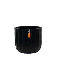 Capi bloempot Bol Craft 17x15 cm zwart - thumbnail