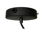 Smoke glas Hanglamp &apos;Alton 23&apos; zwart E27 fitting 23 cm - thumbnail