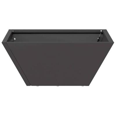 Tuin Bloempot Zwart 35 x 35 x 15 cm Koudgewalst staal