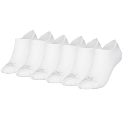 Puma Sneakersokken Dames Cushioned 6-pack Wit-35/38