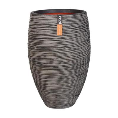 Capi Vaas elegant deluxe Rib NL 45x72cm - Antraciet - thumbnail