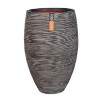 Capi Nature Rib NL vase luxe 45x72cm bloempot antraciet - thumbnail