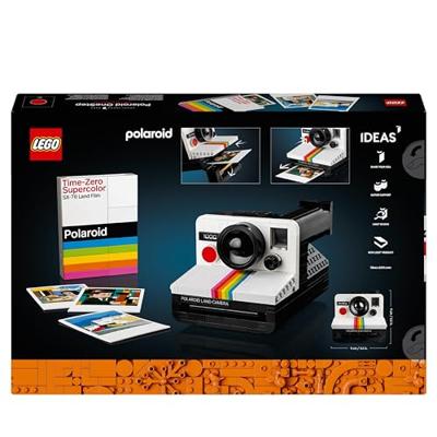 LEGO 21345 Ideas Polaroid OneStep SX-70 camera, bouwmodel voor volwassenen met stickers - thumbnail