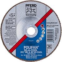 PFERD TOOLS 67758185 PFC 180 A-COOL 80 SG INOX+ALU Lamellenschijf Diameter 180 mm Boordiameter 22.23 mm Aluminium, Non-ferrometaal, RVS 10 stuk(s) - thumbnail