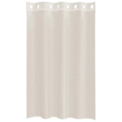 VidaXL Gordijnen voile met doorvoertules 2 st 140x175 cm crèmekleurig VidaXL Gordijnen voile met doorvoertules 2 st 140x175 cm crèmekleurig