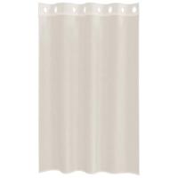 Gordijnen voile met doorvoertules 2 st 140x175 cm crmekleurig - thumbnail