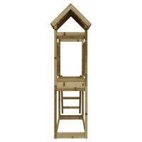 VidaXL Speelhuis 53x110x214 cm geïmpregneerd grenenhout - thumbnail