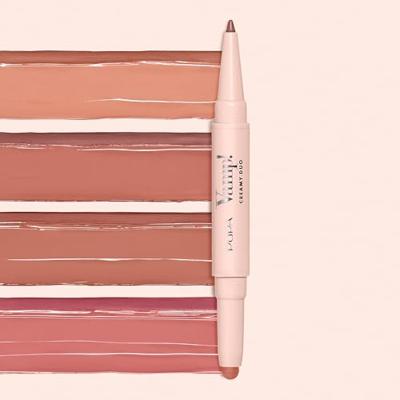 Pupa Milano - Pupa Vamp! Creamy Duo Lip Pencil 10 g 002 Medium Nude Lip Liner 1 g Dames - thumbnail
