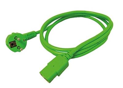 ROLINE stroomkabel, recht IEC-Female, groen, 1,8 m