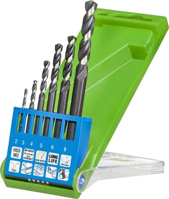 kwb 258806 HSS Metaal-spiraalboorset 6-delig 2 mm, 3 mm, 4 mm, 5 mm, 6 mm, 8 mm M2 DIN 338 Cilinderschacht 1 stuk(s) kwb 258806 HSS Metaal-spiraalboorset 6-delig 2 mm, 3 mm, 4 mm, 5 mm, 6 mm, 8 mm M2 DIN 338 Cilinderschacht 1 stuk(s)