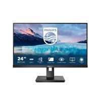 Philips 243S1-24 inch FHD USB-C docking monitor, in hoogte verstelbaar (1920x1080, 75 Hz, DisplayPort, HDMI, USB-C, RJ45, USB-hub) zwart - thumbnail