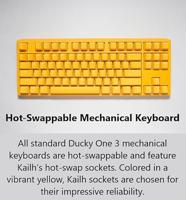 Ducky One 3 Yellow TKL RGB Cherry MX Red - thumbnail