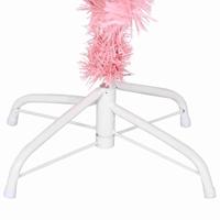 VidaXL Kerstboom met 150 led met standaard roze 150 cm pvc - thumbnail
