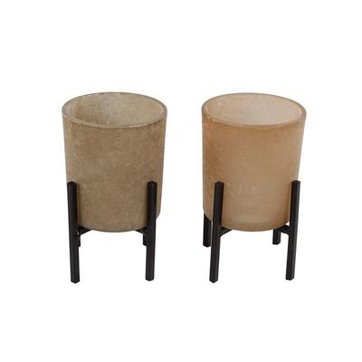 Sfeerlicht glas cilinder Ø7x12cm