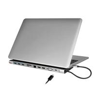 LogiLink UA0373 USB-C dockingstation Geschikt voor merk (dockingstation): Universeel USB-C Power Delivery, Geïntegreerde kaartlezer - thumbnail